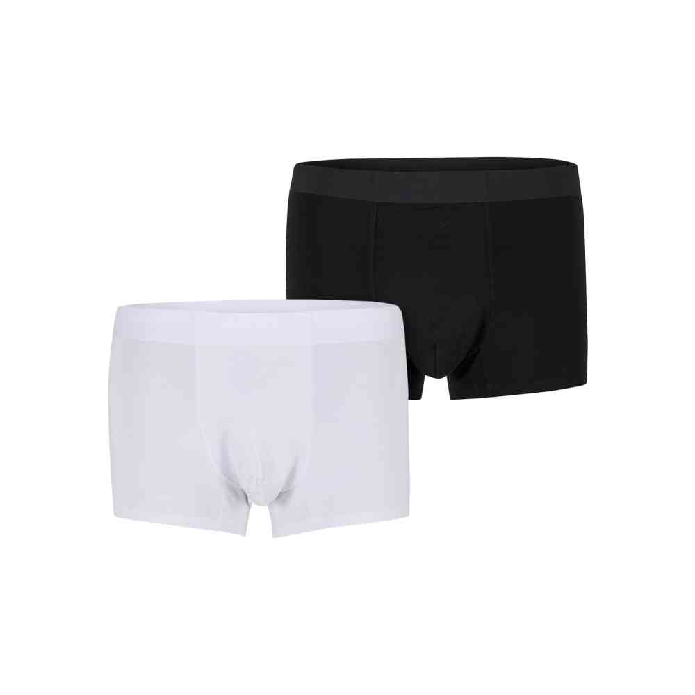 Urban Classics - Bonded Retro 2Pack Boxershorts pack - Black/White